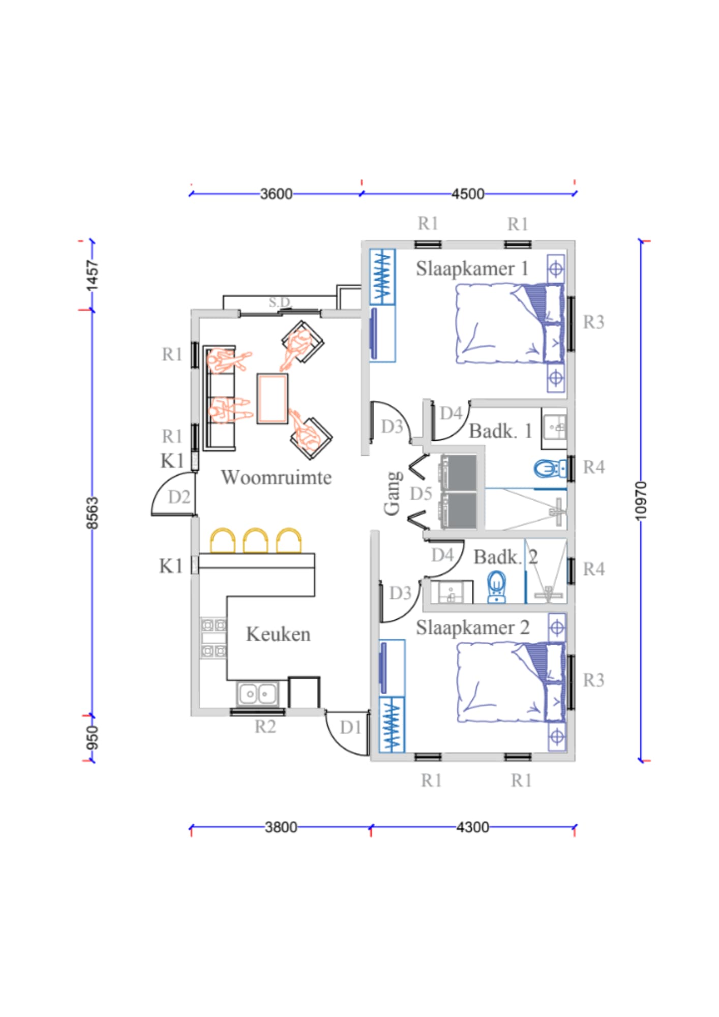 Site plan for Luca